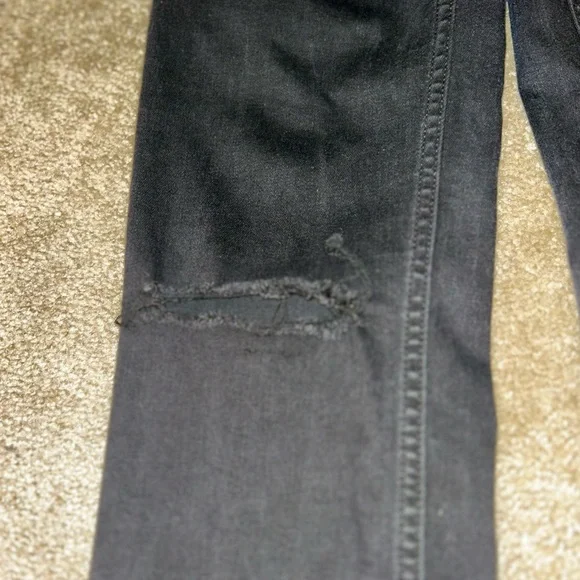 Women's EUC Vintage Calvin Klein Destructed Black Skinny Jeans Size 6 - Picture 6 of 8
